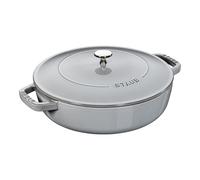 Staub Braisers 28 cm round Cast iron Saute pan Chistera graphite-grey