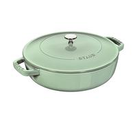 Staub Braisers 28 cm round Cast iron Saute pan Chistera sage