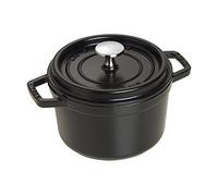 Staub Cast Iron 1.25-qt Round Cocotte - Matte Black, Made in France