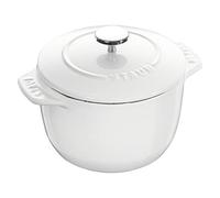 Staub Cast Iron 1.5-qt Petite French Oven - Matte White, Made in France