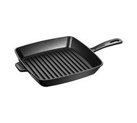 STAUB Cast Iron 10-inch Square Grill Pan - Matte Black, Made in France