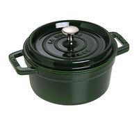 Staub Cast Iron 2.75-qt Round Cocotte - Basil, Made in France