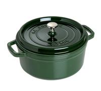 Staub Cast Iron 2.75-qt Round Cocotte - Basil, Made in France