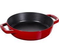 STAUB Cast Iron Frying Pan with Double Handle, Round, Ø 20 cm, Cherry