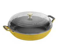 Staub Cast Iron 3.5-qt Braiser with Glass Lid - Citron