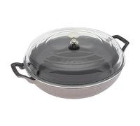 STAUB Cast Iron 3.5-qt Braiser with Glass Lid - Lilac