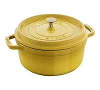 Staub Cast Iron 4-qt Round Dutch Oven - Citron