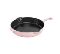 STAUB Cast Iron 8.5-inch Traditional Deep Skillet - Peony Pink