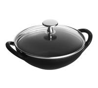 STAUB Cast Iron Baby Wok 0.5-quart Black Matte