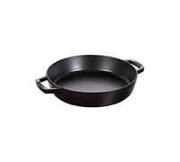 STAUB Cast Iron Frying Pan, 20 cm, 1.2 L, Induction, Made in France | Suitable for All Hob Types, Oven-Safe, Enamelled, Black