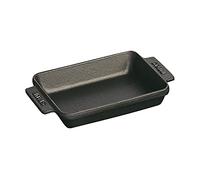 STAUB Cast Iron Mini Rectangular Baker, 5.75-inch, Black Matte