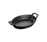 STAUB Cast Iron Oven Dish, 21 cm, 0.7 L, Induction, Made in France | Serving Pan with 2 Handles, Suitable for All Hob Types, Stackable