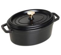 Staub Cast Iron Roaster/Cocotte, Oval 23 cm, 2.35 L, Black