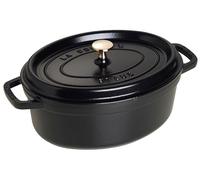 Staub Cast Iron Roaster/Cocotte, Oval 29 cm, 4.25 L, Black