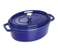 Staub Cast Iron Roaster/Cocotte, Oval 29 cm, 4.25 L, Dark Blue