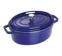 Staub Cast Iron Roaster/Cocotte, Oval 31 cm, 5.5 L, Dark Blue