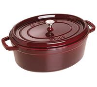 Staub Cast Iron Roaster/Cocotte, Oval 33 cm, 6.7 L, Grenadine
