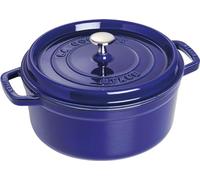 STAUB Cast Iron Roaster/Cocotte, Round, 5 L, Dark Blue, 26 cm