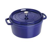 STAUB Cast Iron Roaster/Cocotte, Round, Dark Blue, 28 cm, 6.7 L