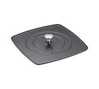 STAUB Cast Iron Square Grill Press, 26 cm, Matte Black