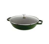 STAUB Cast Iron, Wok, Basil, 30 cm