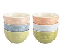 Staub Ceramic 6-pc 4.75-inch Small Universal Bowl Macaron Pastel Colors