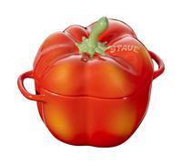 Staub Ceramique 11 cm pepper ceramic Cocotte orange-red