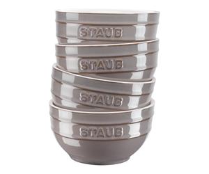 Staub Ceramique 14 cm / 4-pcs ceramic Bowl set ancient-grey