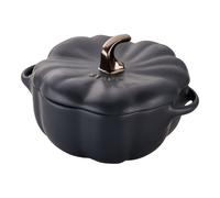 Staub Ceramique 15 cm pumpkin ceramic Cocotte black