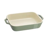 Staub Ceramique 20 x 16 cm rectangular ceramic Oven dish eucalyptus