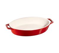 Staub Ceramique 23 cm oval ceramic Oven dish cherry