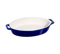 Staub Ceramique 23 cm oval ceramic Oven dish dark-blue
