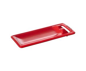 Staub Ceramique 25 cm x 10 cm ceramic Spoon rest cherry