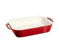 Staub Ceramique 27 x 20 cm rectangular ceramic Oven dish cherry