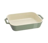 Staub Ceramique 27 x 20 cm rectangular ceramic Oven dish eucalyptus