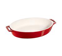 Staub Ceramique 29 cm oval ceramic Oven dish cherry