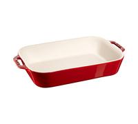 Staub Ceramique 34 x 24 cm rectangular ceramic Oven dish cherry