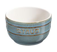 Staub Ceramique 9 cm / 2-pcs round ceramic Ramekin set ancient-turquoise