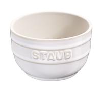 Staub Ceramique 9 cm / 2-pcs round ceramic Ramekin set ivory-white
