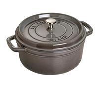 STAUB Cast Iron Roaster/Cocotte, Round, 18 cm, 1.7 L, Graphite Grey