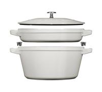 Staub - cookware set, 2-piece, round, White Truffle, 40508-385 / 145624107