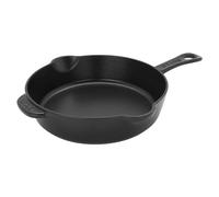 STAUB Fry Pans Cast Iron 8.5-inch Traditional Deep Skillet-Black