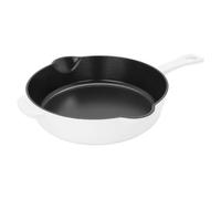 STAUB Fry Pans Cast Iron 8.5-inch Traditional Deep Skillet-White