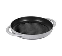Staub Grill Pans 23 cm round Cast iron Pure Grill graphite-grey