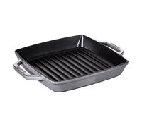 Staub Grill Pans 23 cm square Cast iron Grill pan graphite-grey