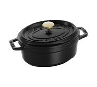 Staub La Cocotte 15 cm oval Cast iron Cocotte black