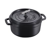 Staub La Cocotte 24 cm round Cast iron Cocotte Buster Punch black