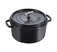 Staub La Cocotte 28 cm round Cast iron Cocotte Buster Punch black