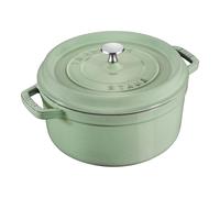 Staub La Cocotte 28 cm round Cast iron Cocotte sage