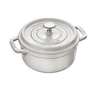 staub La Cocotte Round 40501-409 Pico Cocotte Round Campagne 7.1 inches (18 cm) Both Hands, Enameled Pot, Induction Compatible with Serial Numbers